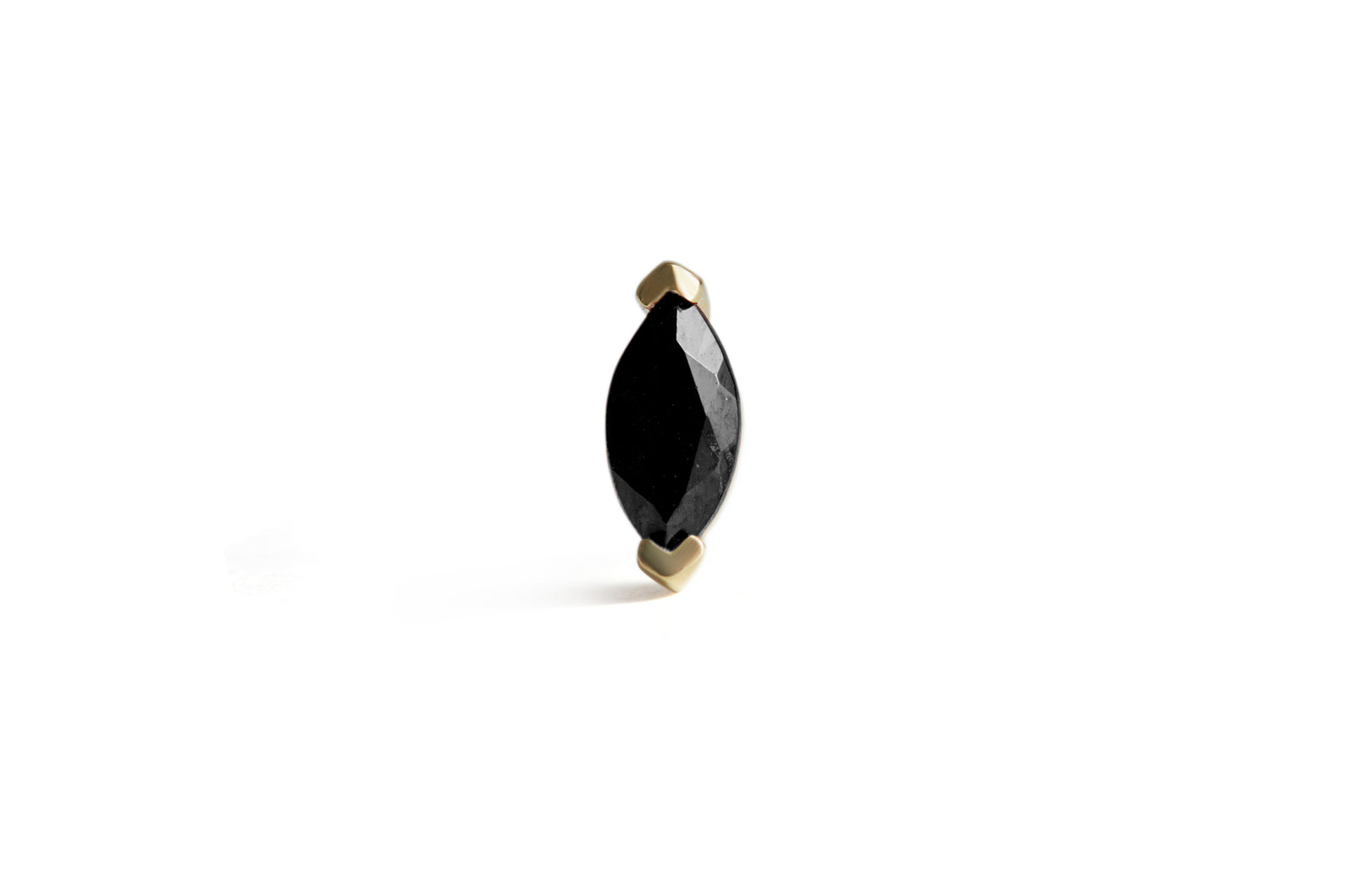 Birthstone Marquise Stud Solid Gold