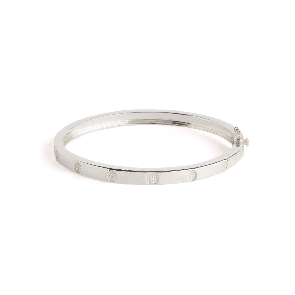 Moon Phases Bangle Silver
