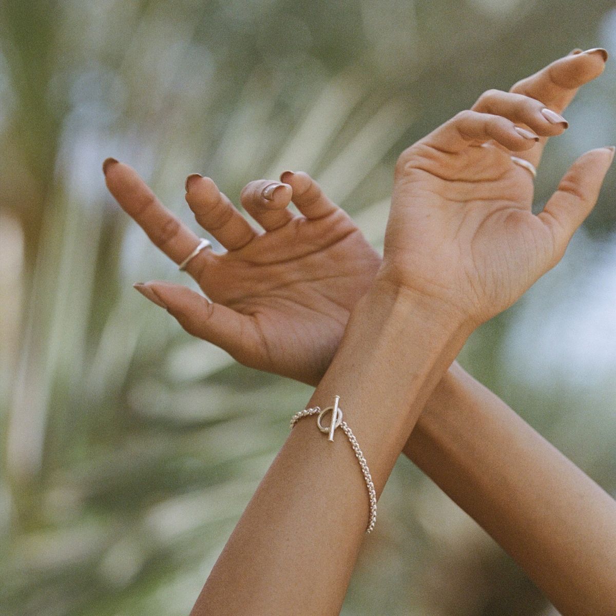 Ouroboros Chain Bracelet Silver