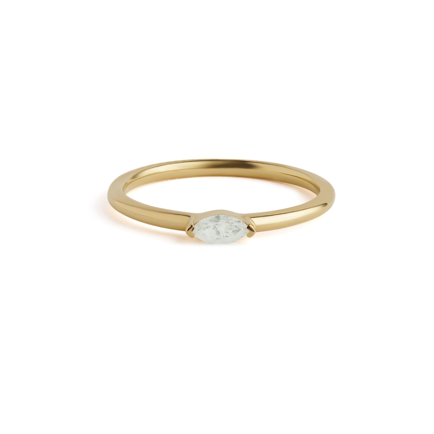 Birthstone Marquise Ring Solid Gold