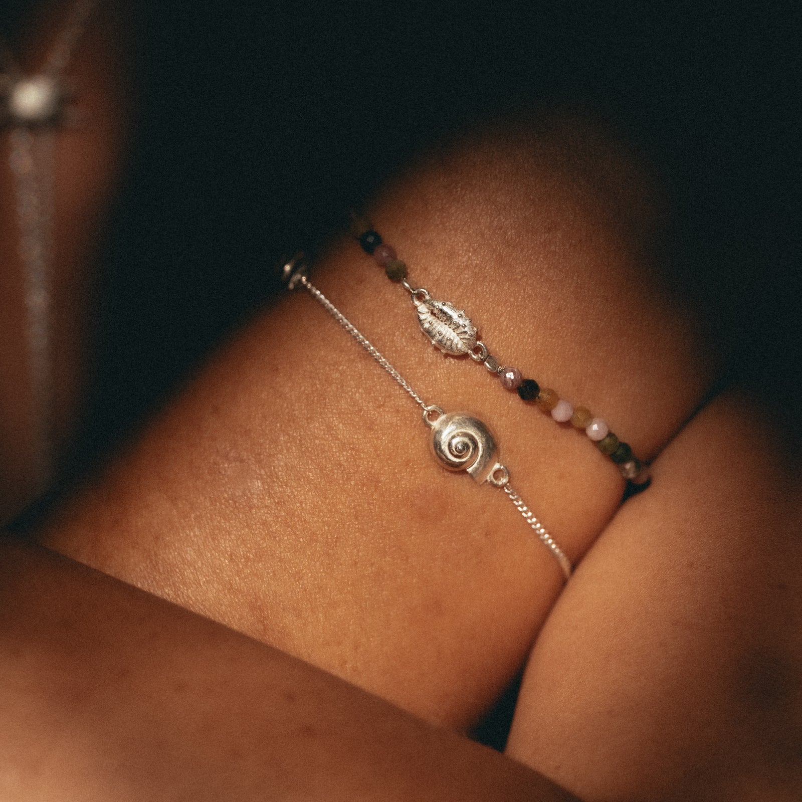 Inanna Spiral Fine Bracelet Silver