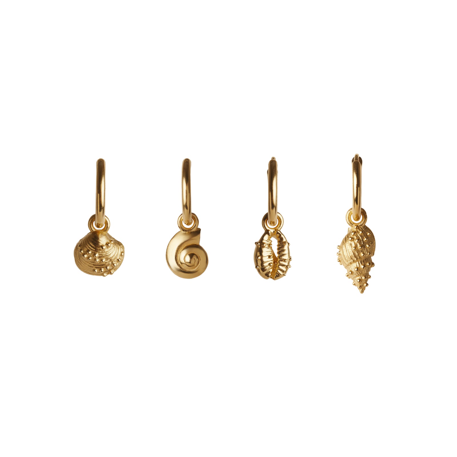 Aphrodite Mini Hoop Earrings Set Gold