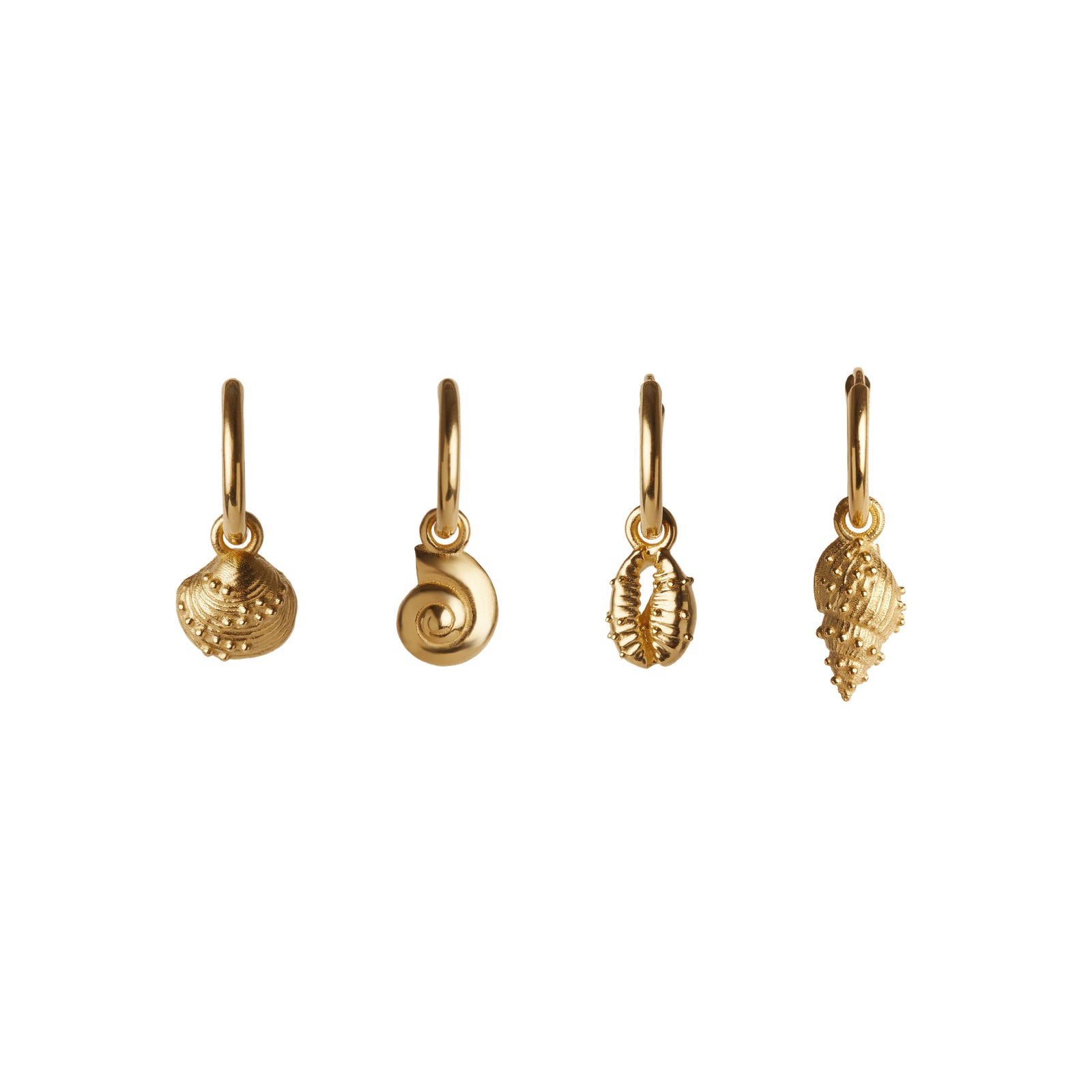 Aphrodite Mini Hoop Earrings Set Gold