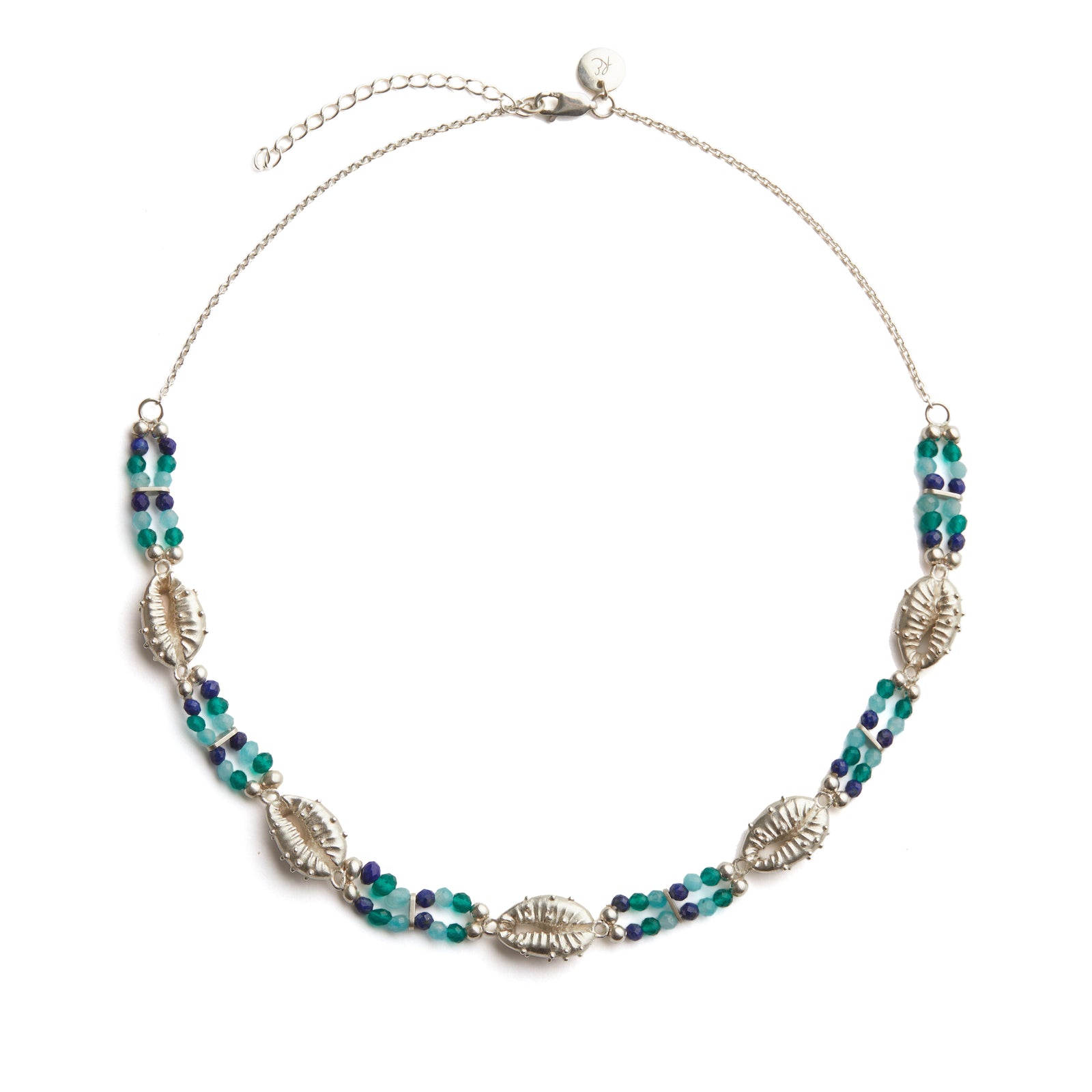 Aphrodite Ocean Choker Necklace Silver