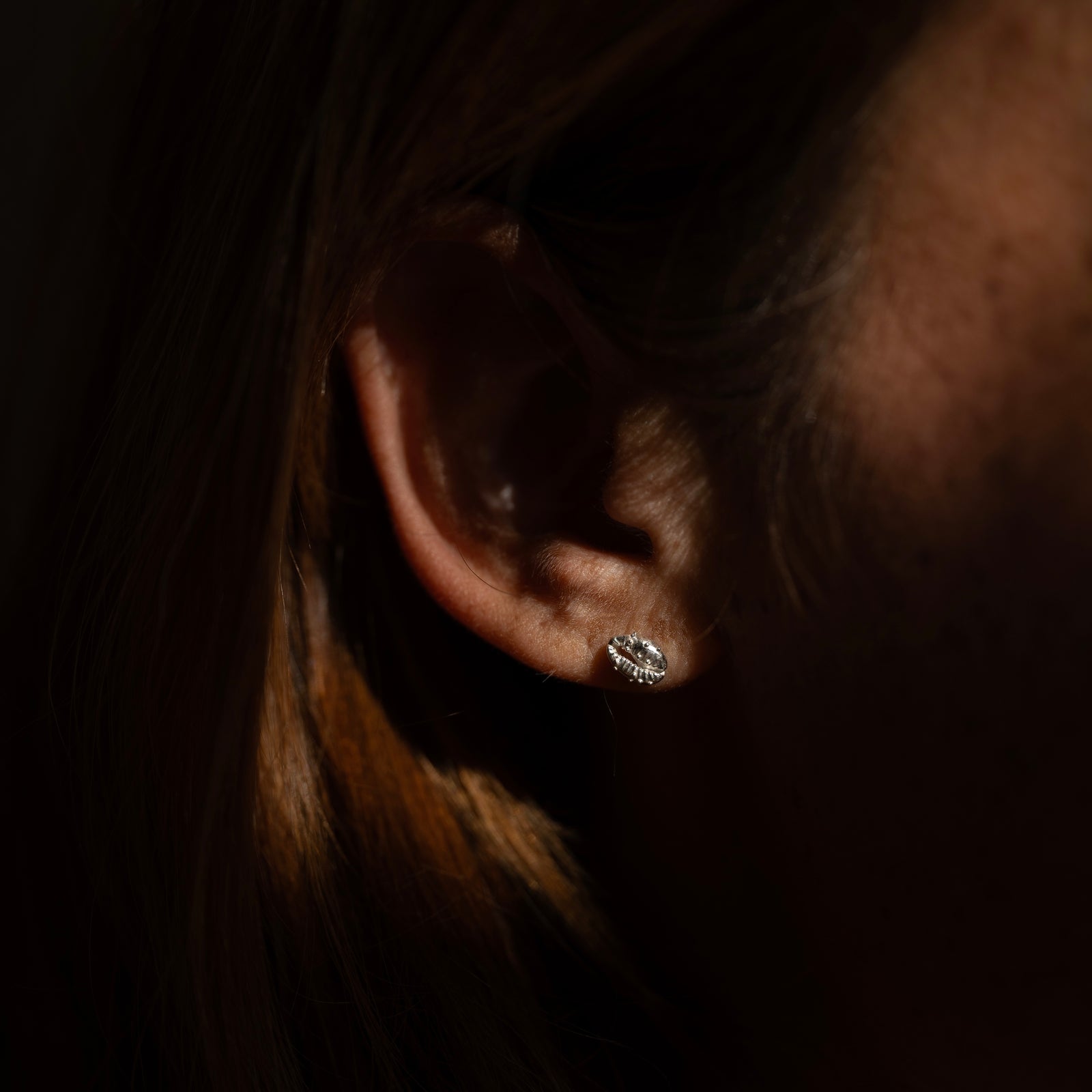 Aphrodite Stud Earrings Silver