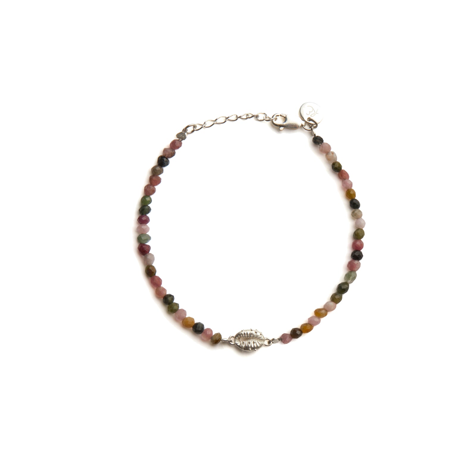 Aphrodite Mini Tourmaline Bracelet Silver