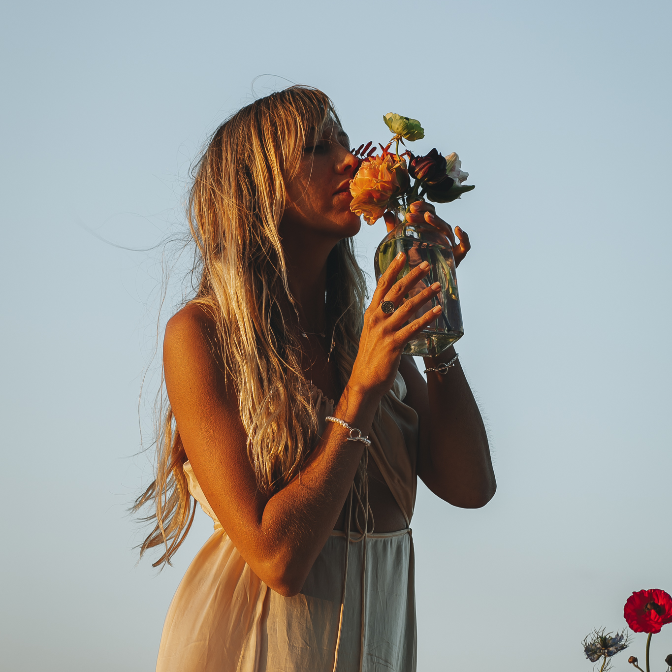 Ouroboros Pearl Bracelet Silver