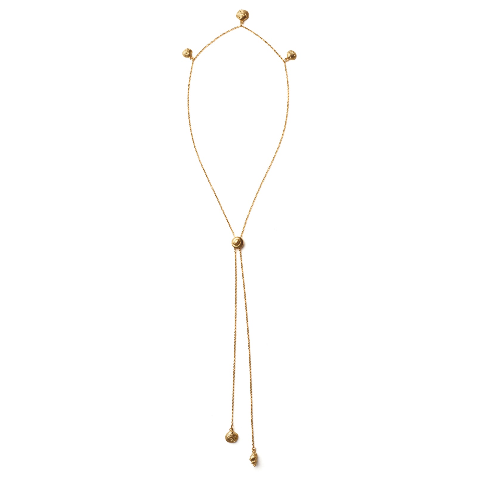 Inanna Spiral Bolero Necklace Gold