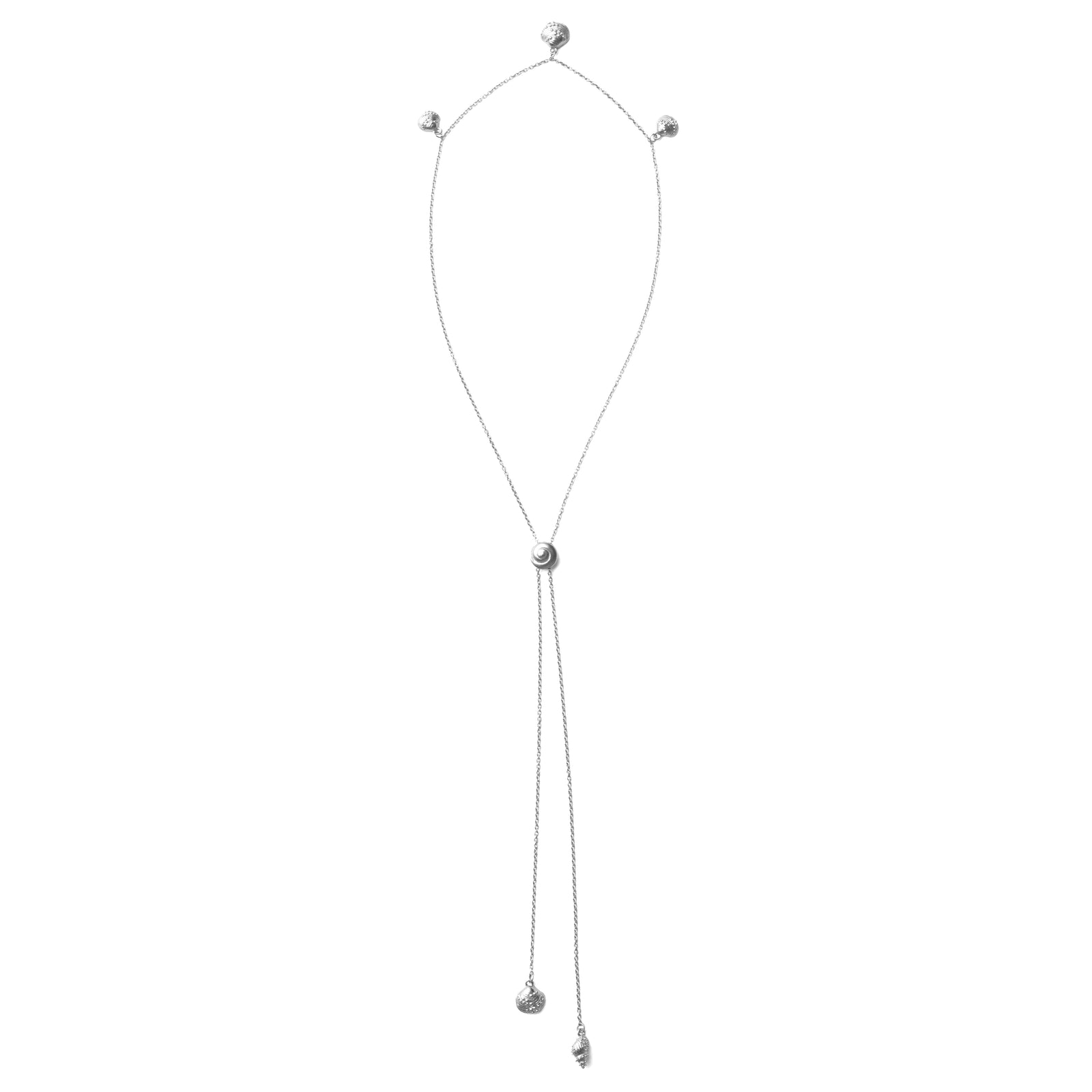 Inanna Spiral Bolero Necklace Silver