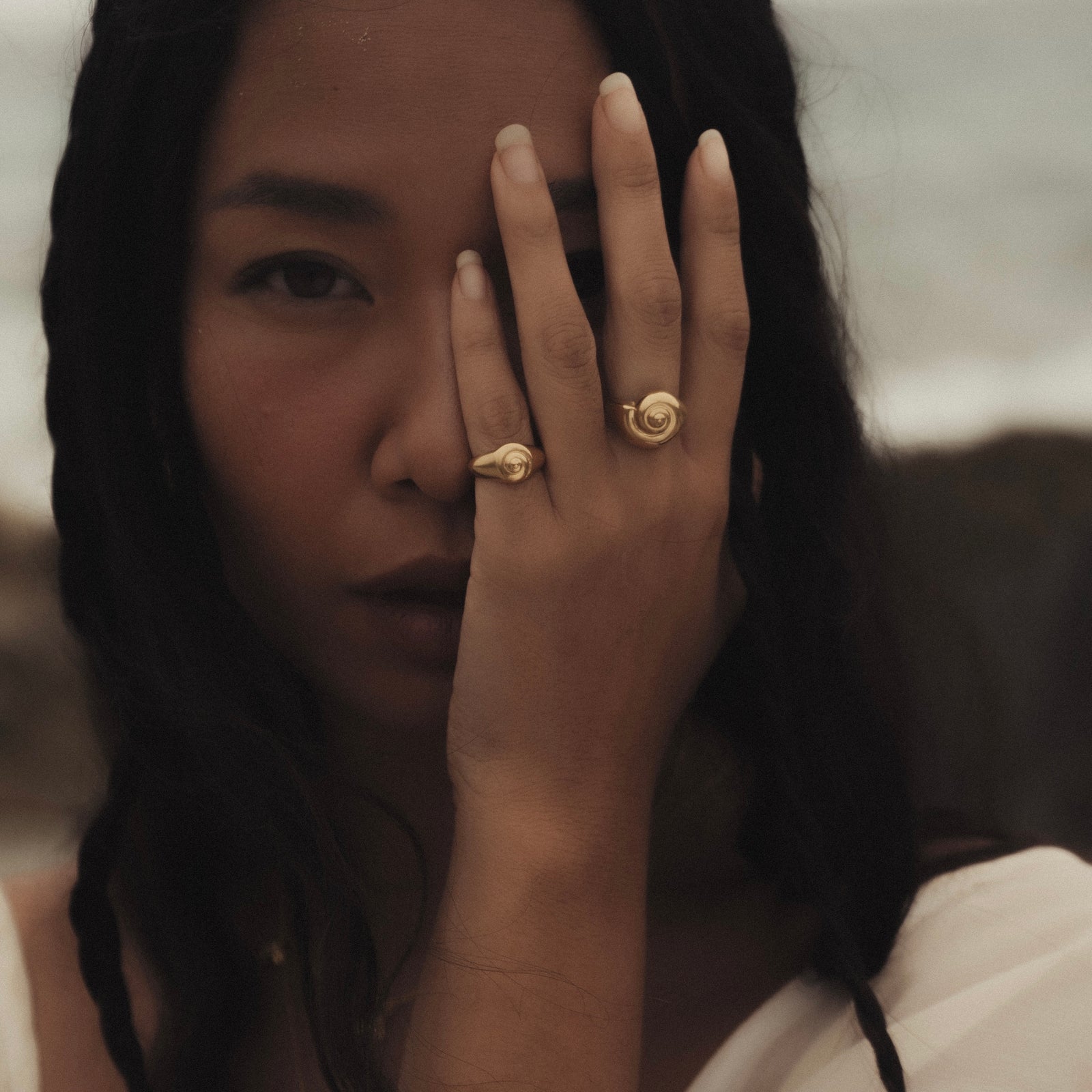 Inanna Spiral Ring Gold