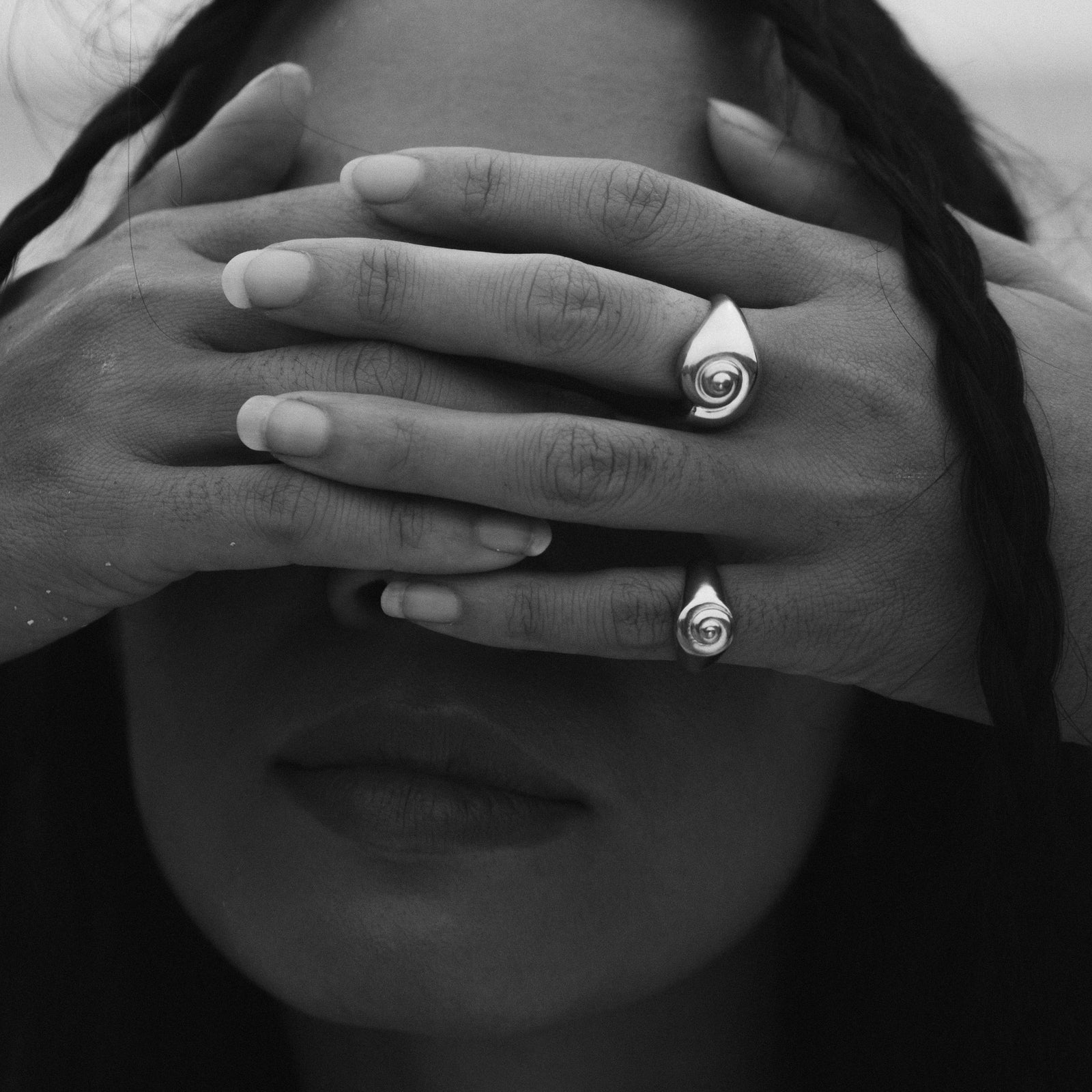 Inanna Spiral Pinky Ring Silver