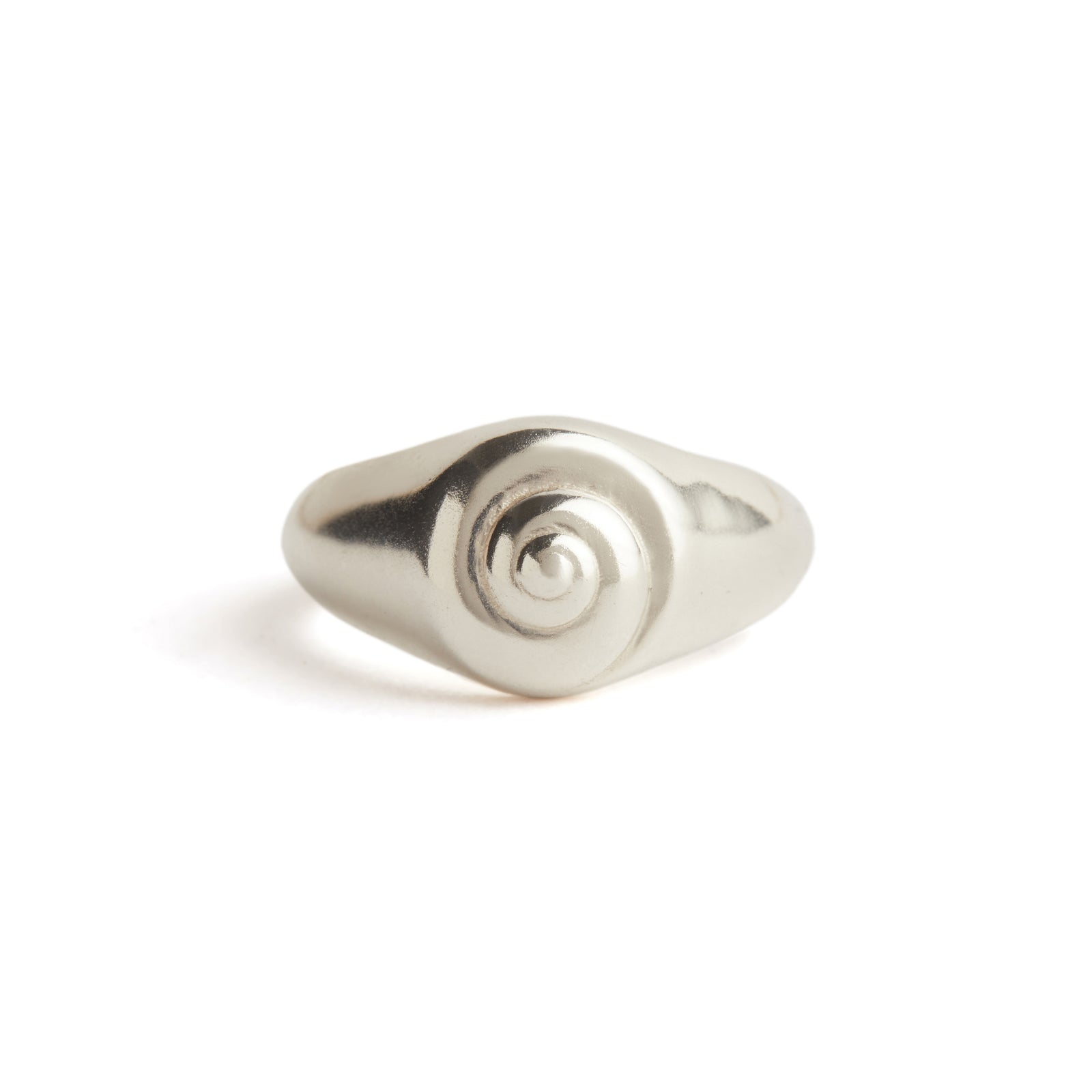 Inanna Spiral Pinky Ring Silver