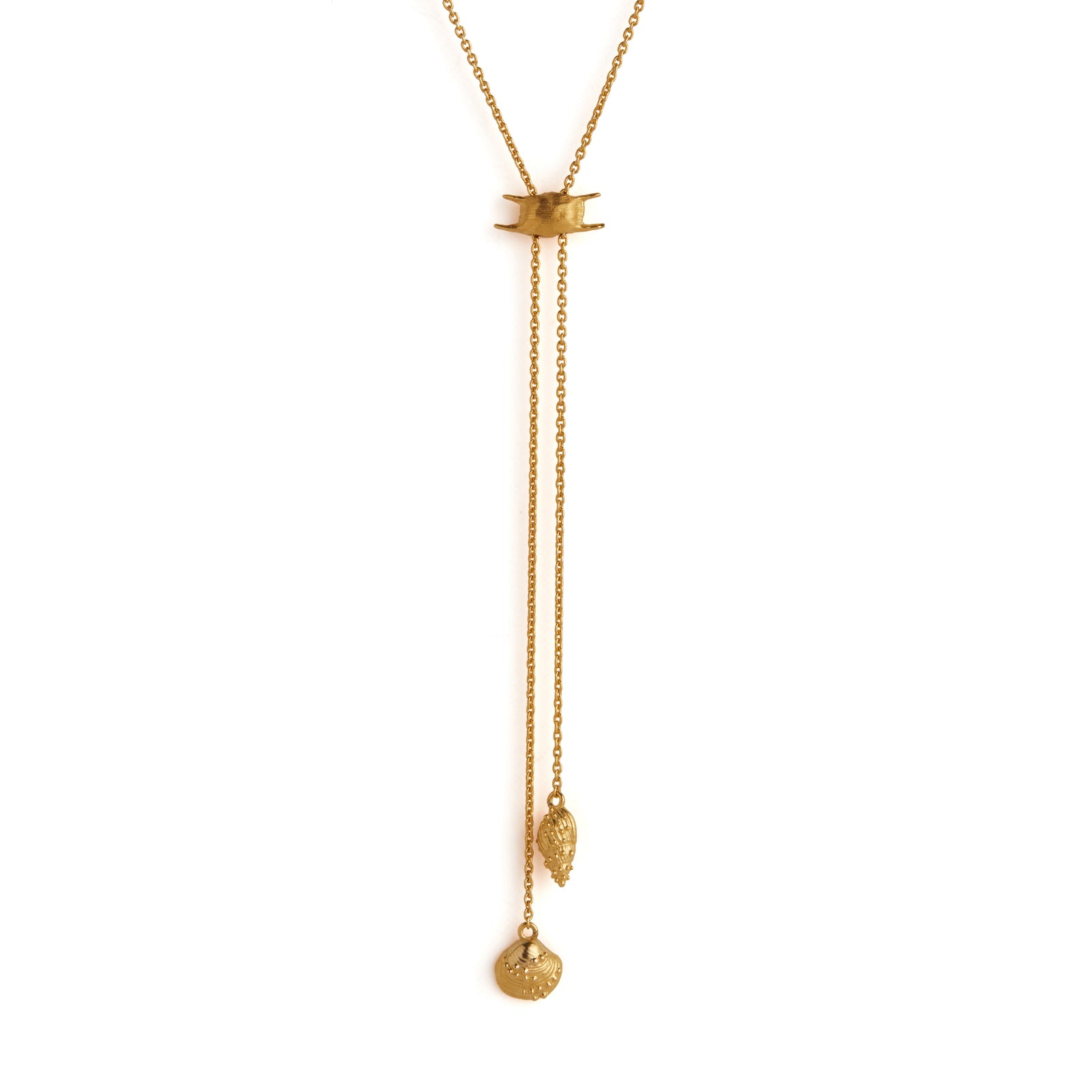 Mermaid's Purse Bolero Necklace Gold