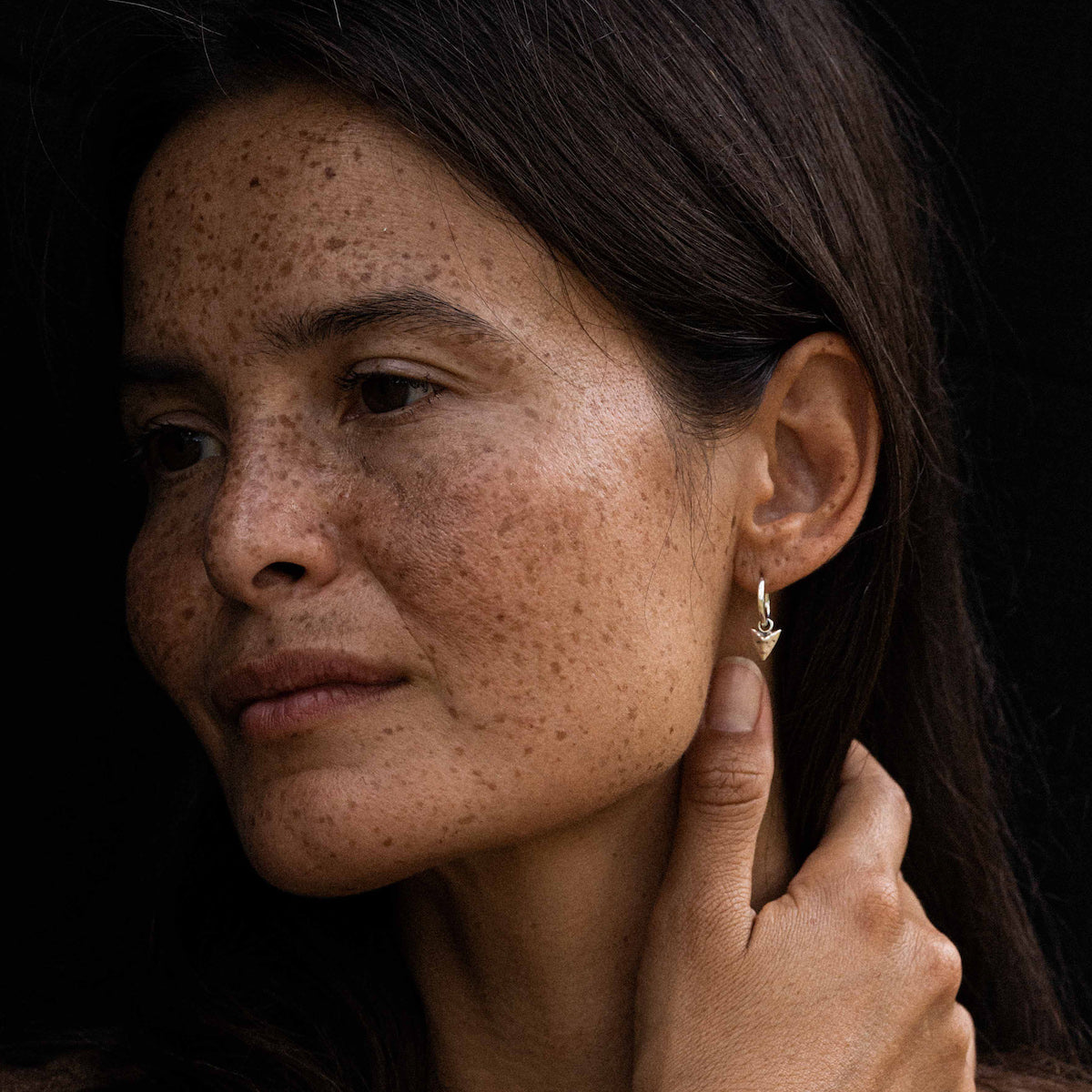 Modern Primitive Mini Hoop Earrings Silver