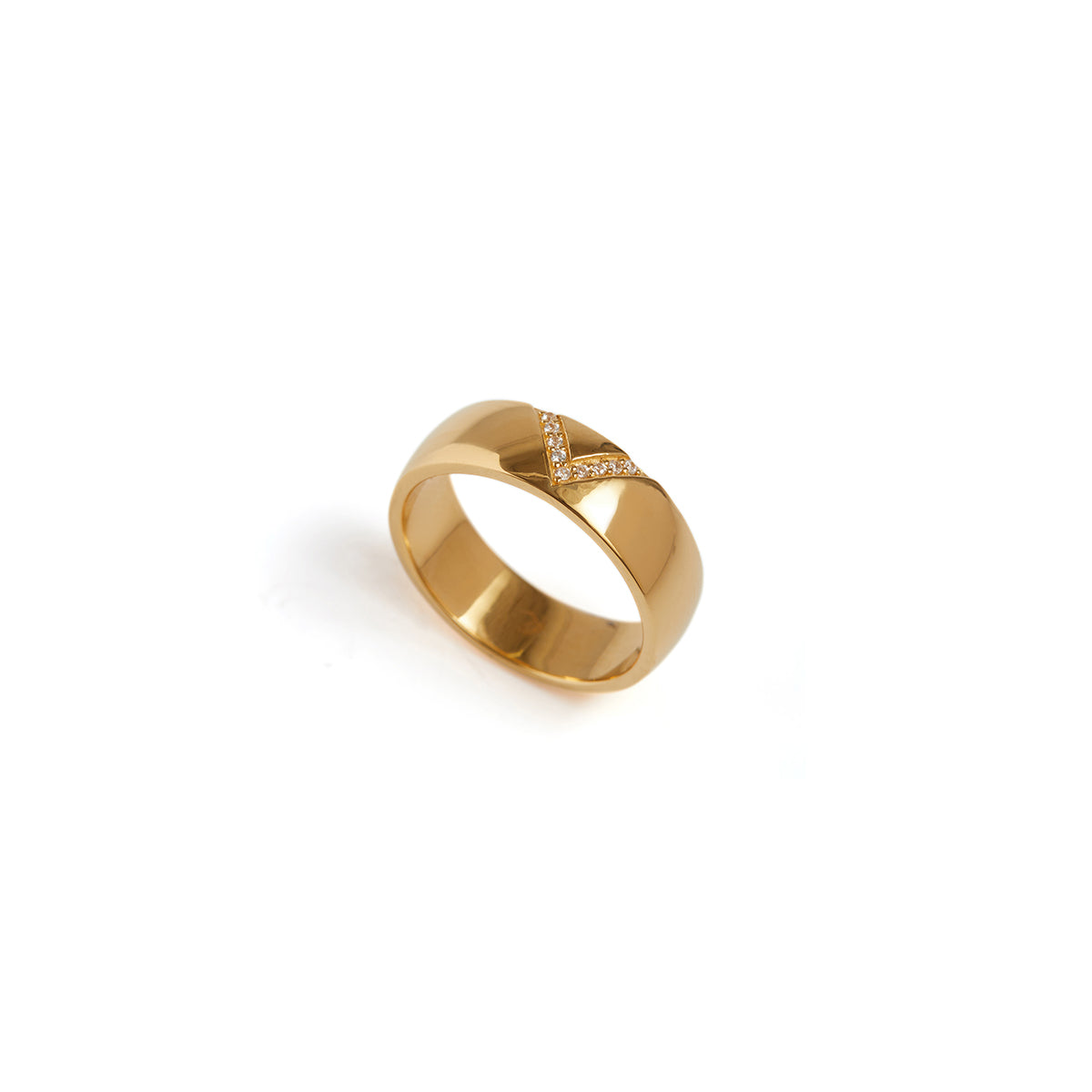 Zenith Wide Ring Solid Gold