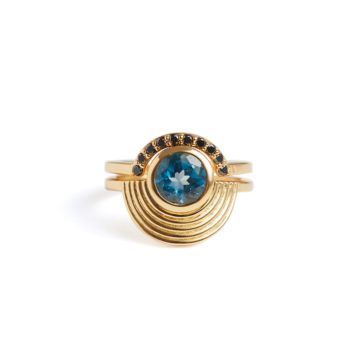 Interstellar Fine Stack Topaz Solid Gold