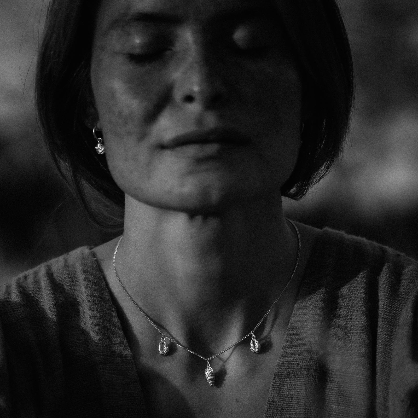 Thalassa Charm Necklace Silver