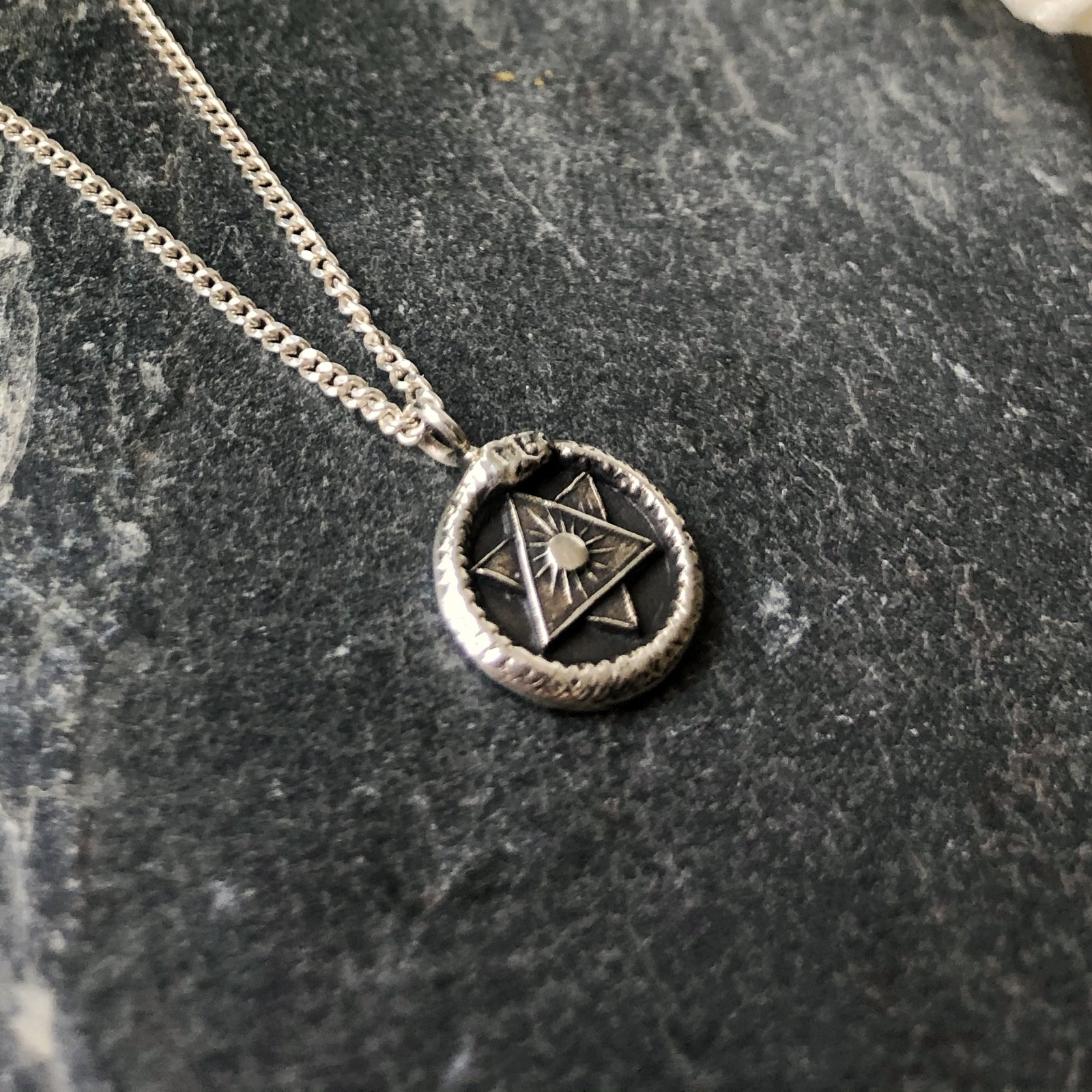 Ouroboros Necklace Silver