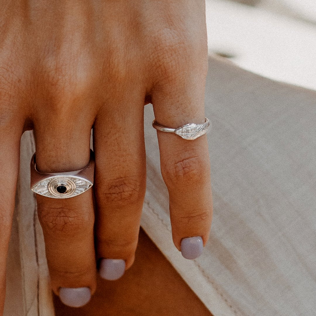 Ouroboros Snake Ring Silver