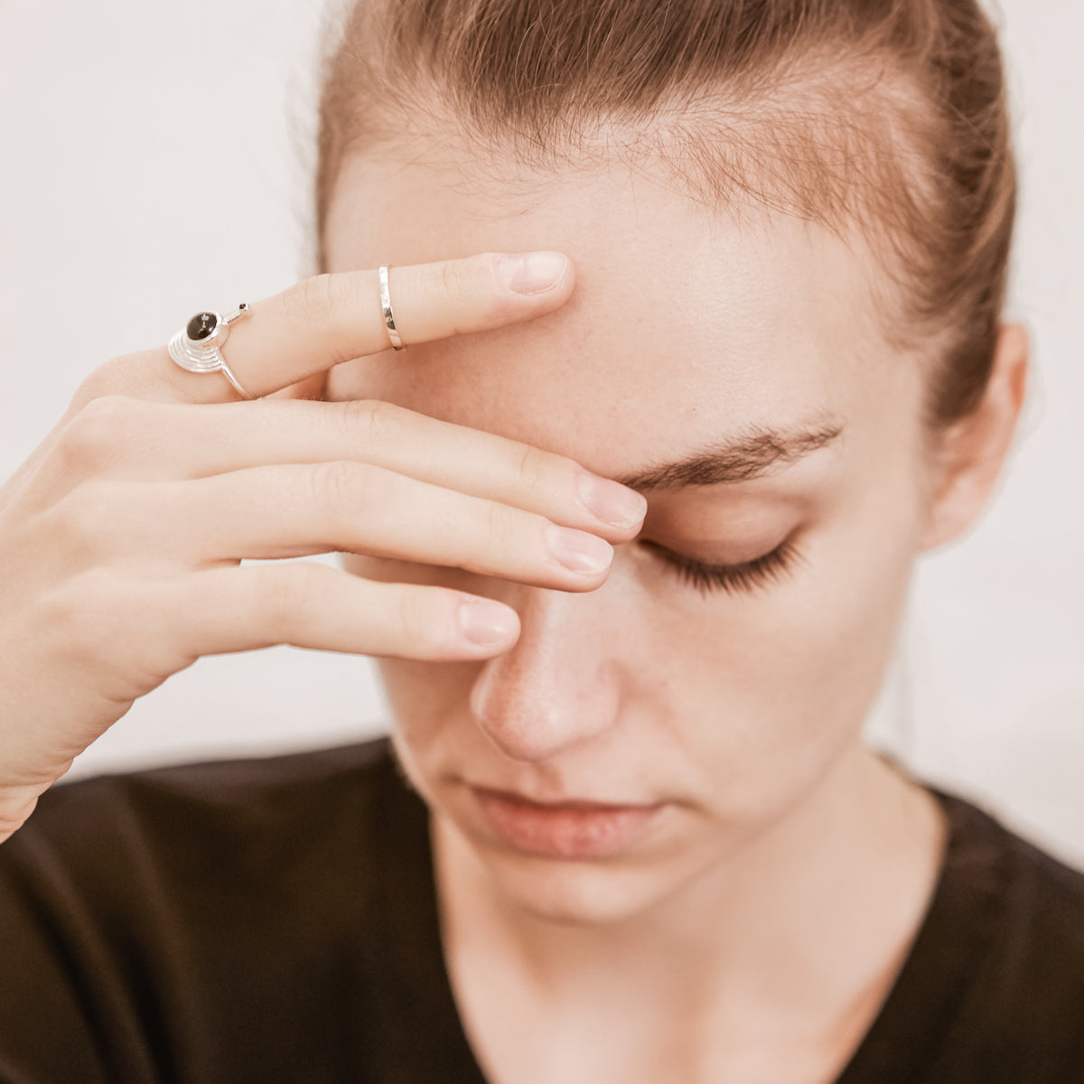 Interstellar Ring Black Onyx Silver