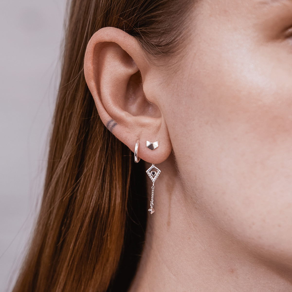 Mini Huggie Hoops Silver