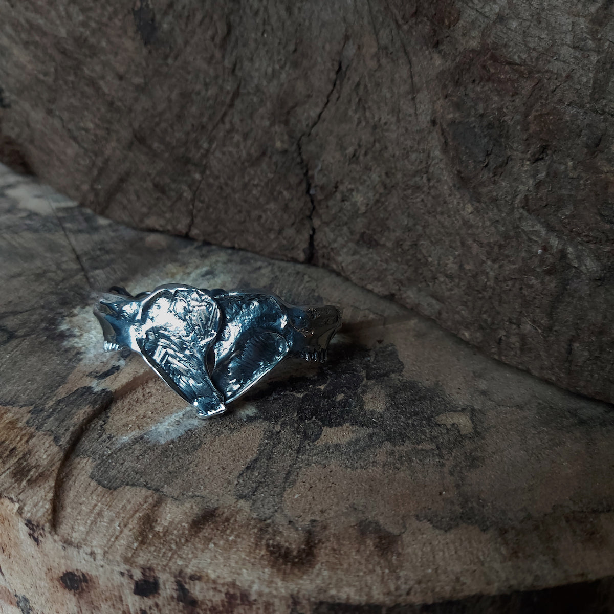 Jaw Bone Bracelet Silver