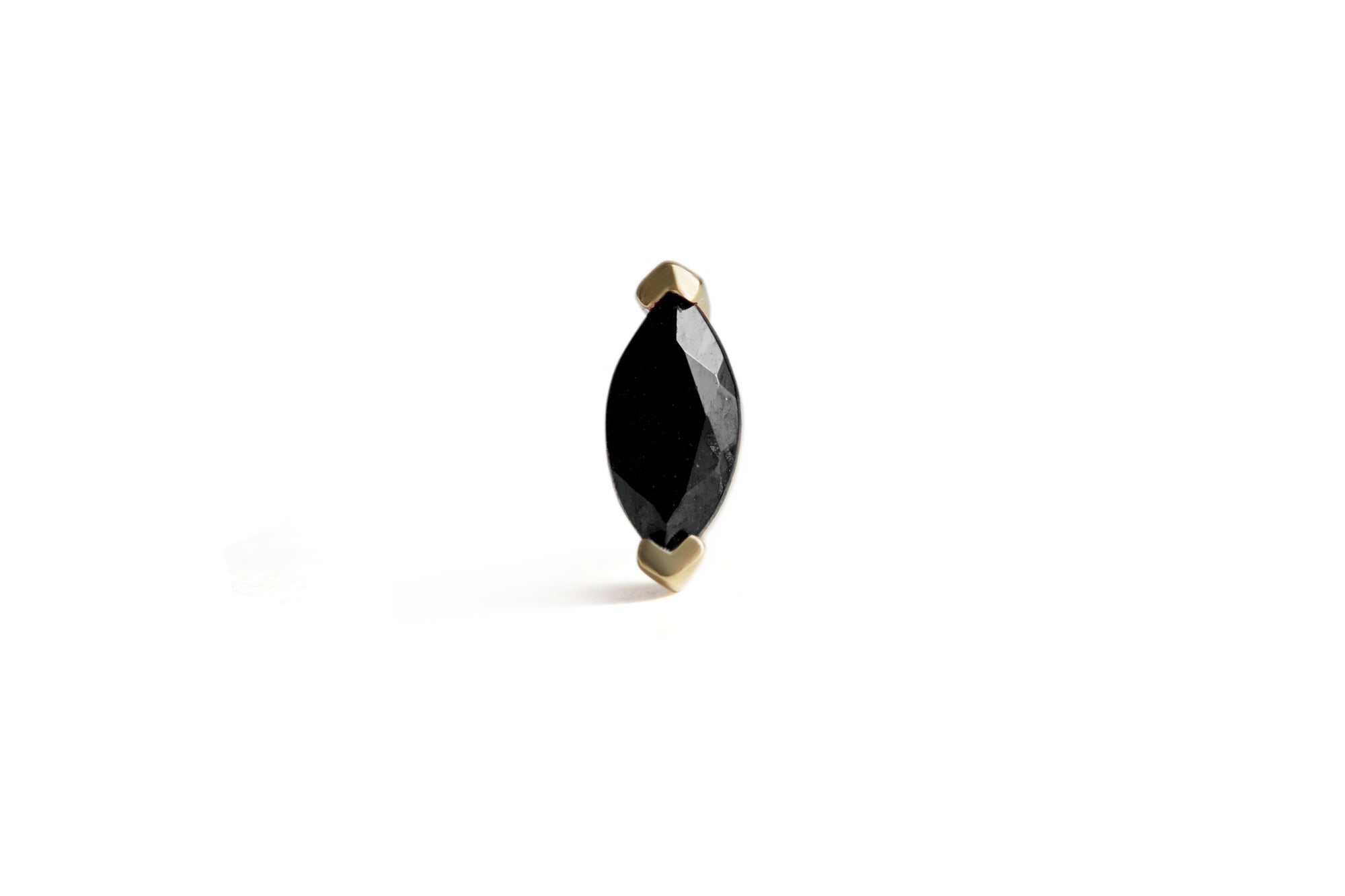 Birthstone Marquise Stud Solid Gold