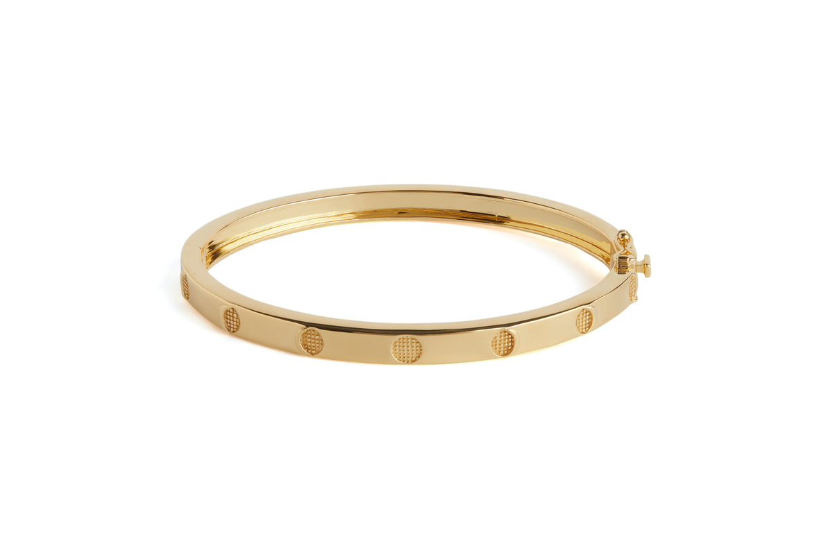 Moon Phases Bangle Gold