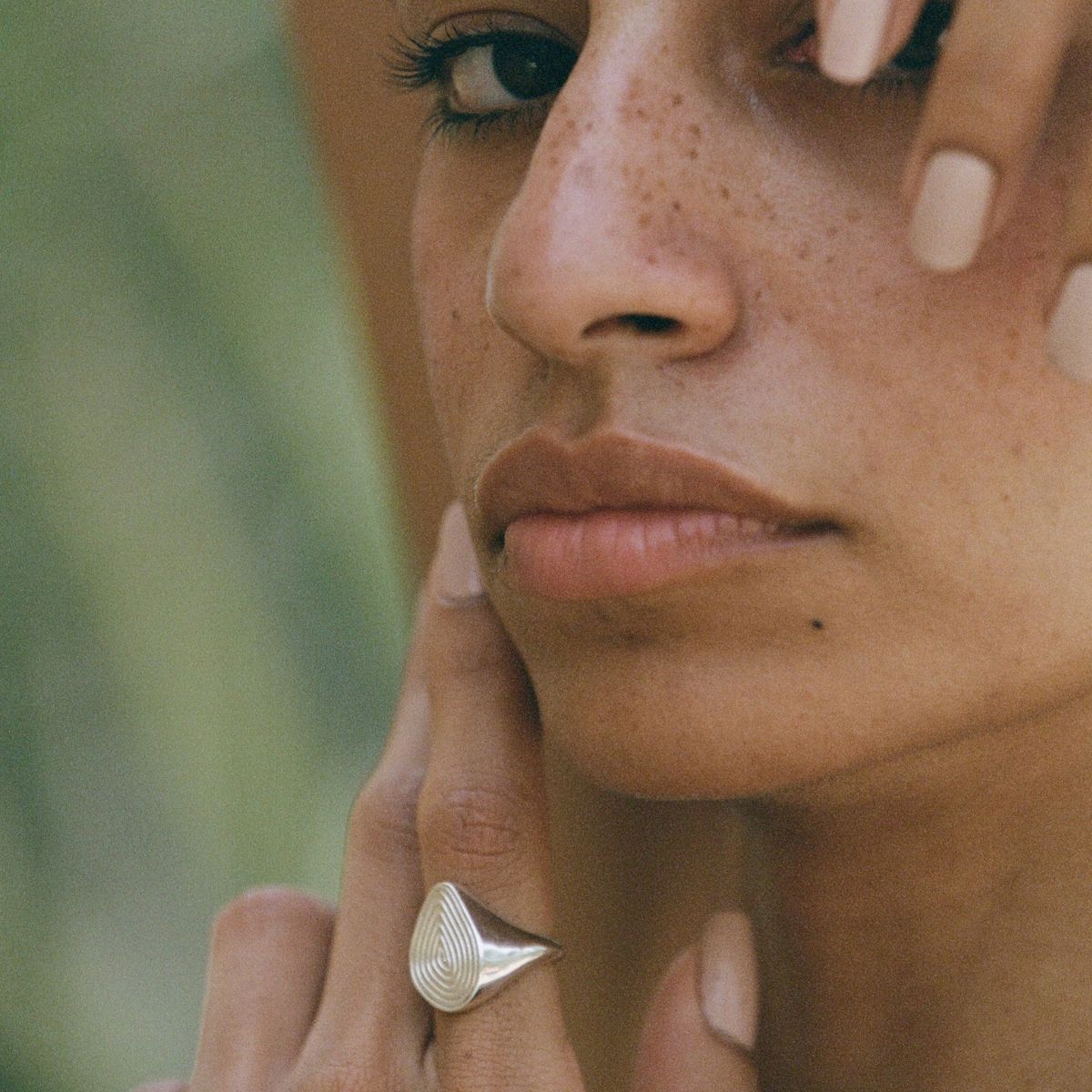 Spiral Signet Ring Silver