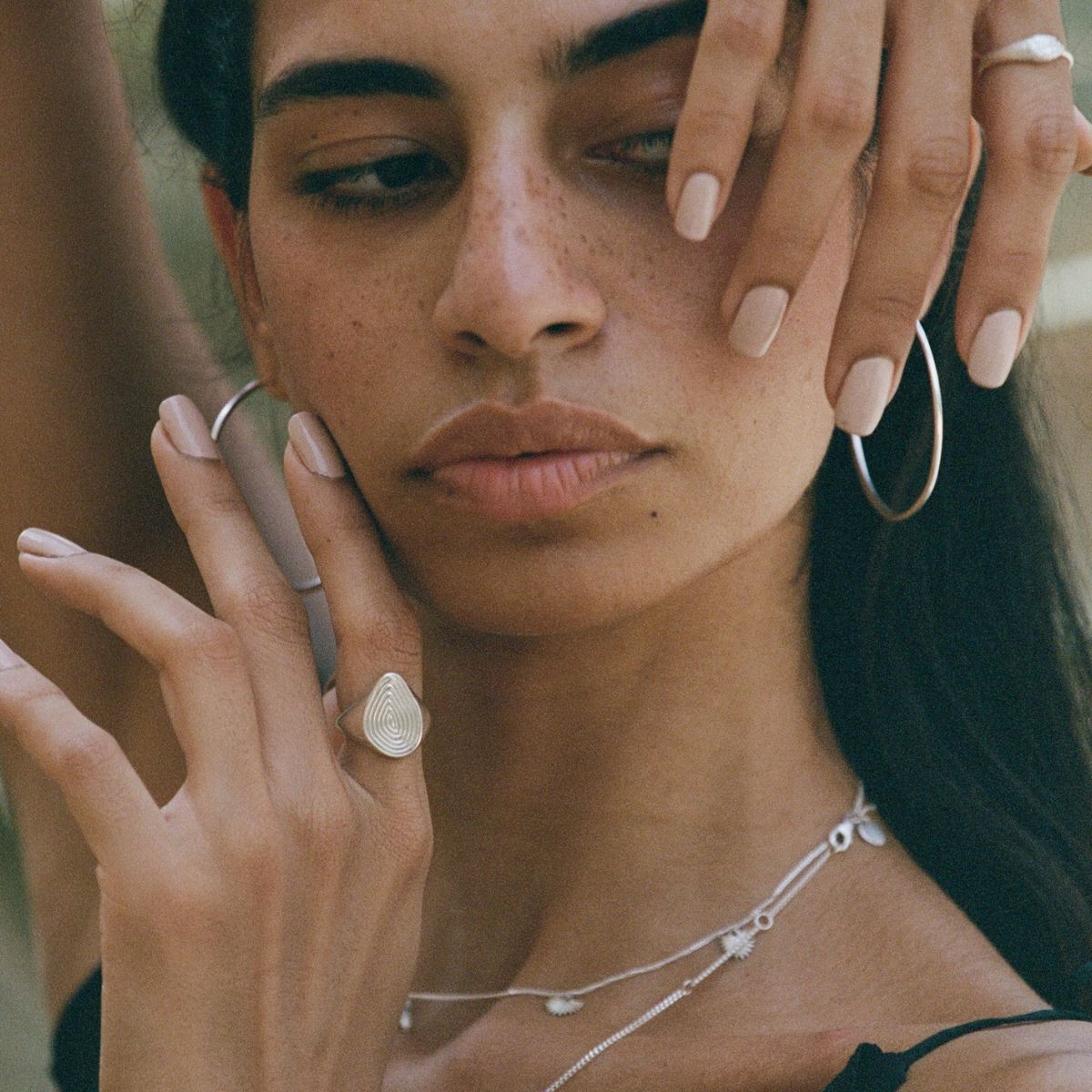Spiral Signet Ring Silver