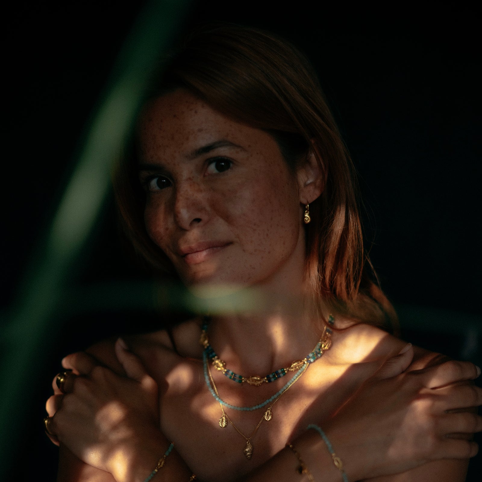 Inanna Spiral Mini Hoop Earrings Solid Gold