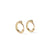 Ouroboros Snake Mini Huggie Solid Gold