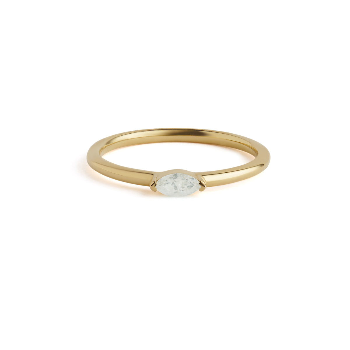 Birthstone Marquise Ring Solid Gold