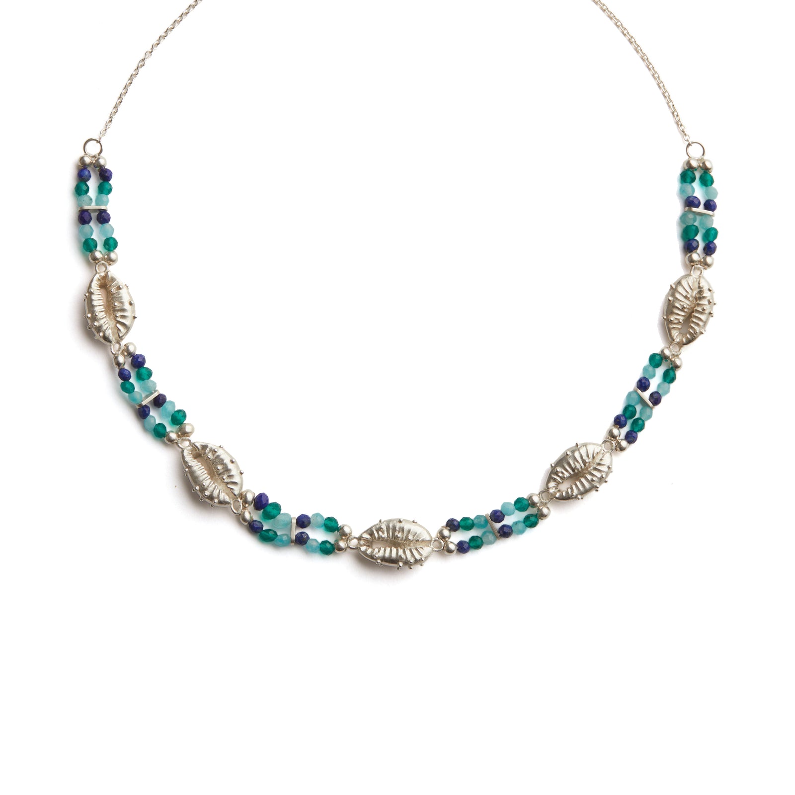 Aphrodite Ocean Choker Necklace Silver