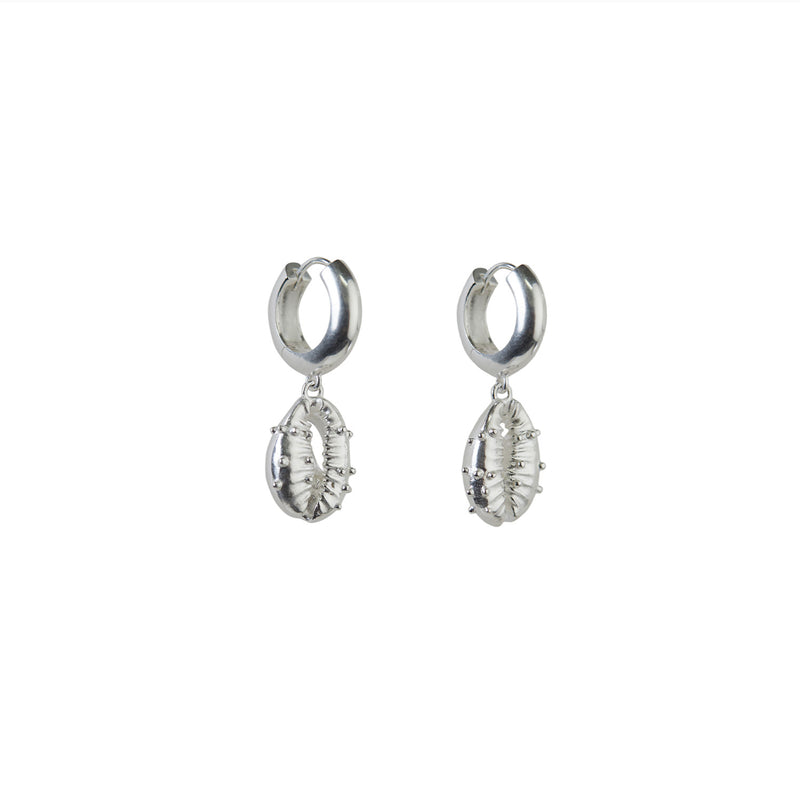 Aphrodite Chunky Hoop Earrings Silver