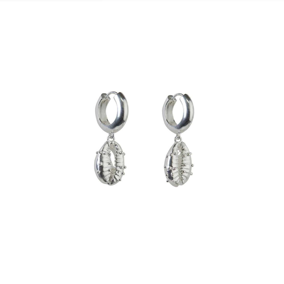 Aphrodite Chunky Hoop Earrings Silver