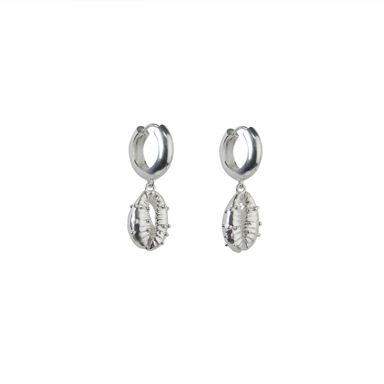 Aphrodite Chunky Hoop Earrings Silver