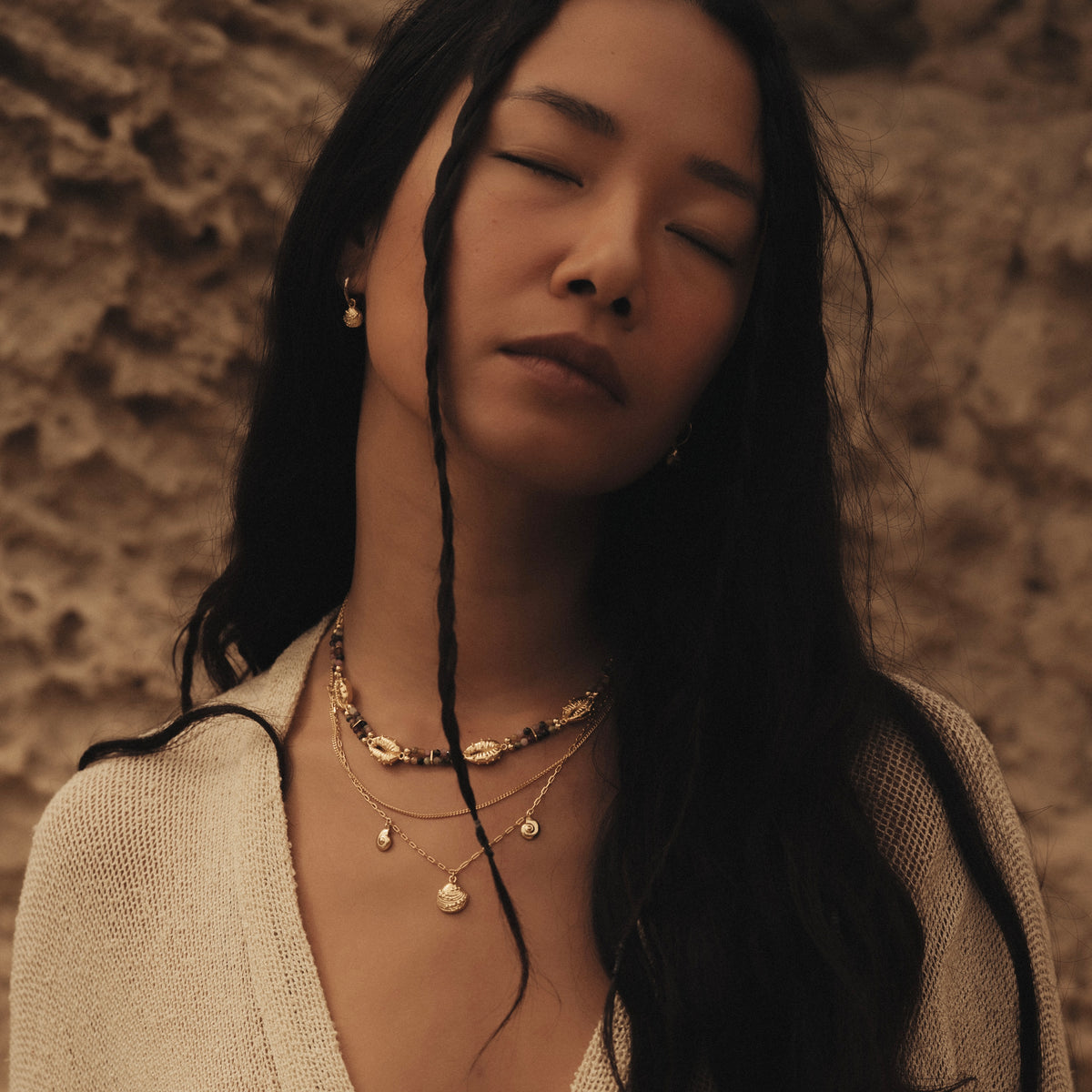 Calypso Layered Necklace Gold