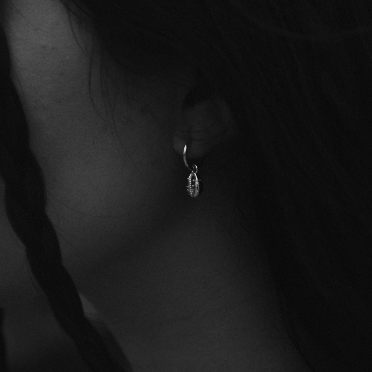 Aphrodite Mini Hoop Earrings Silver