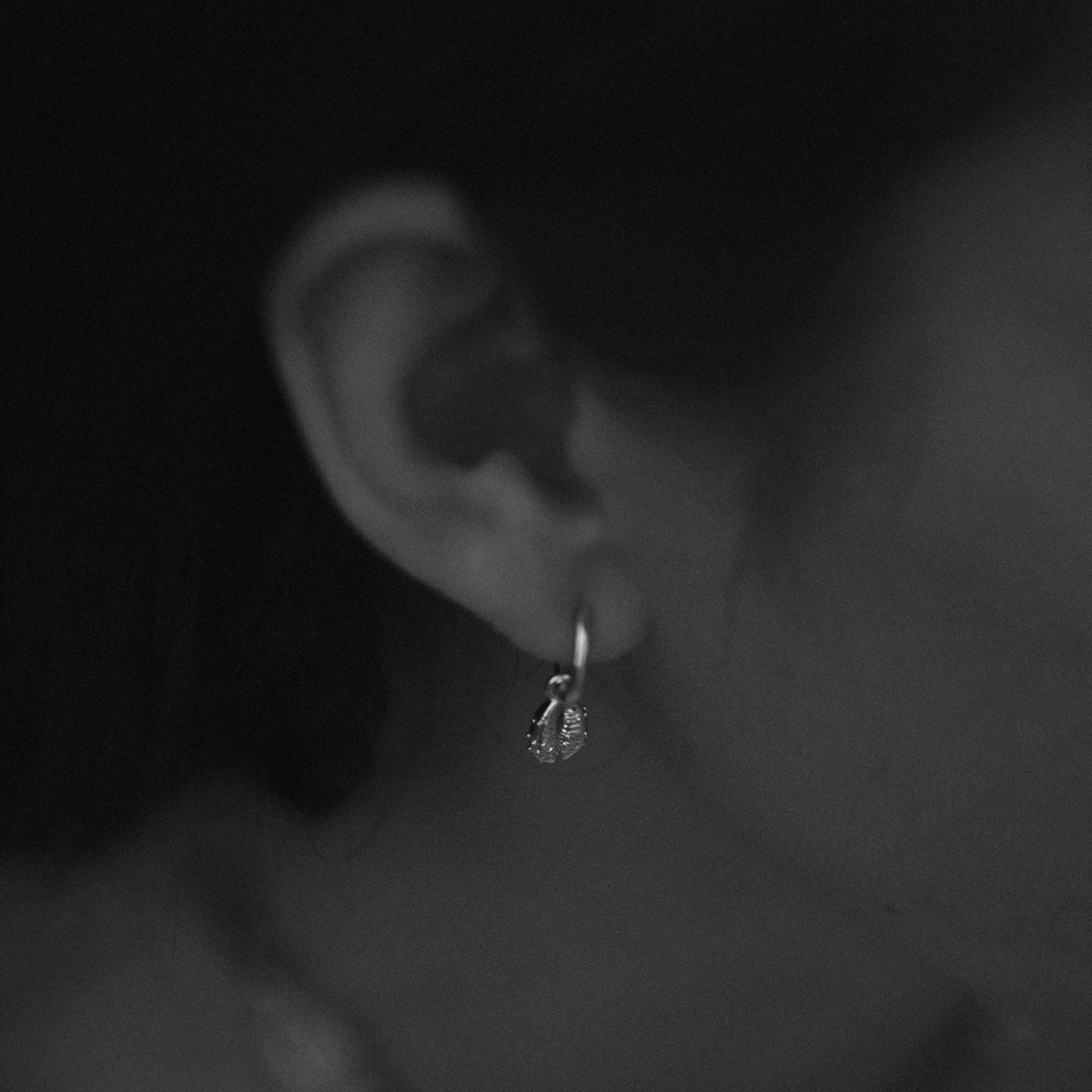 Aphrodite Mini Hoop Earrings Silver