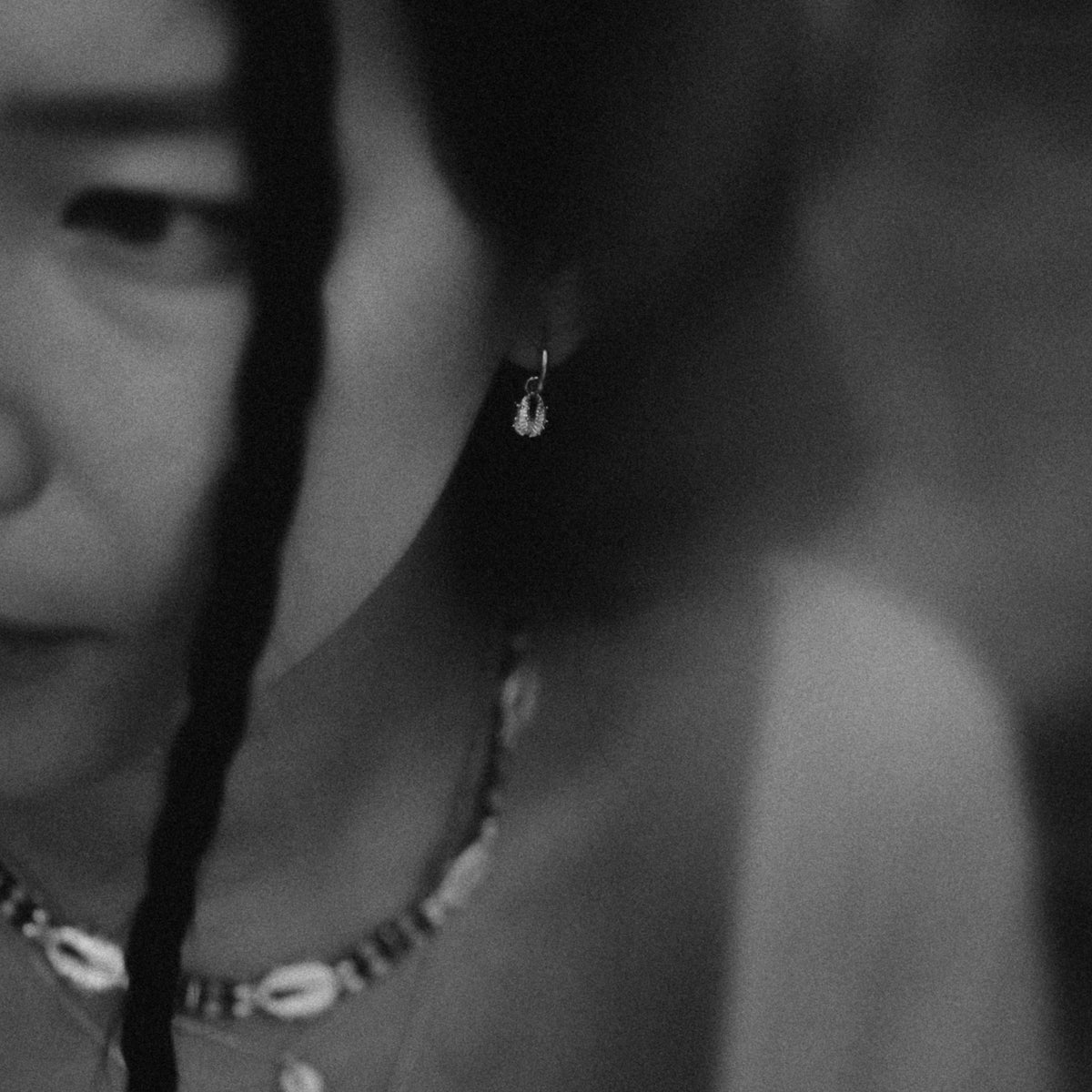 Aphrodite Mini Hoop Earrings Silver