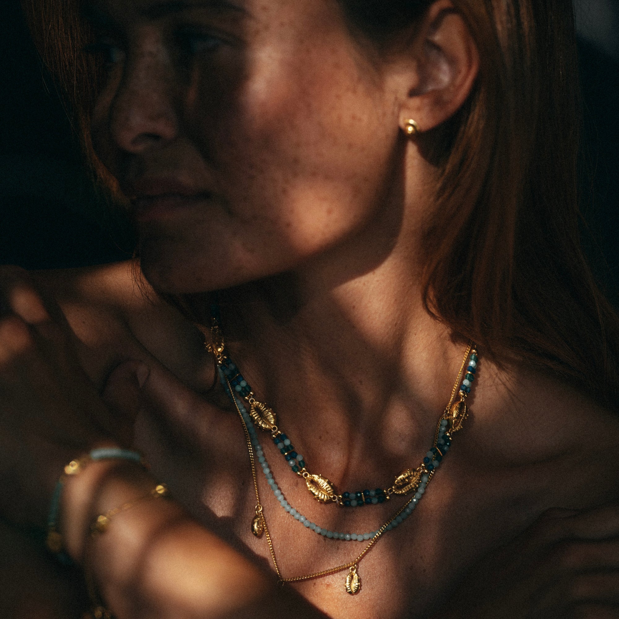 Aphrodite Ocean Choker Necklace Gold