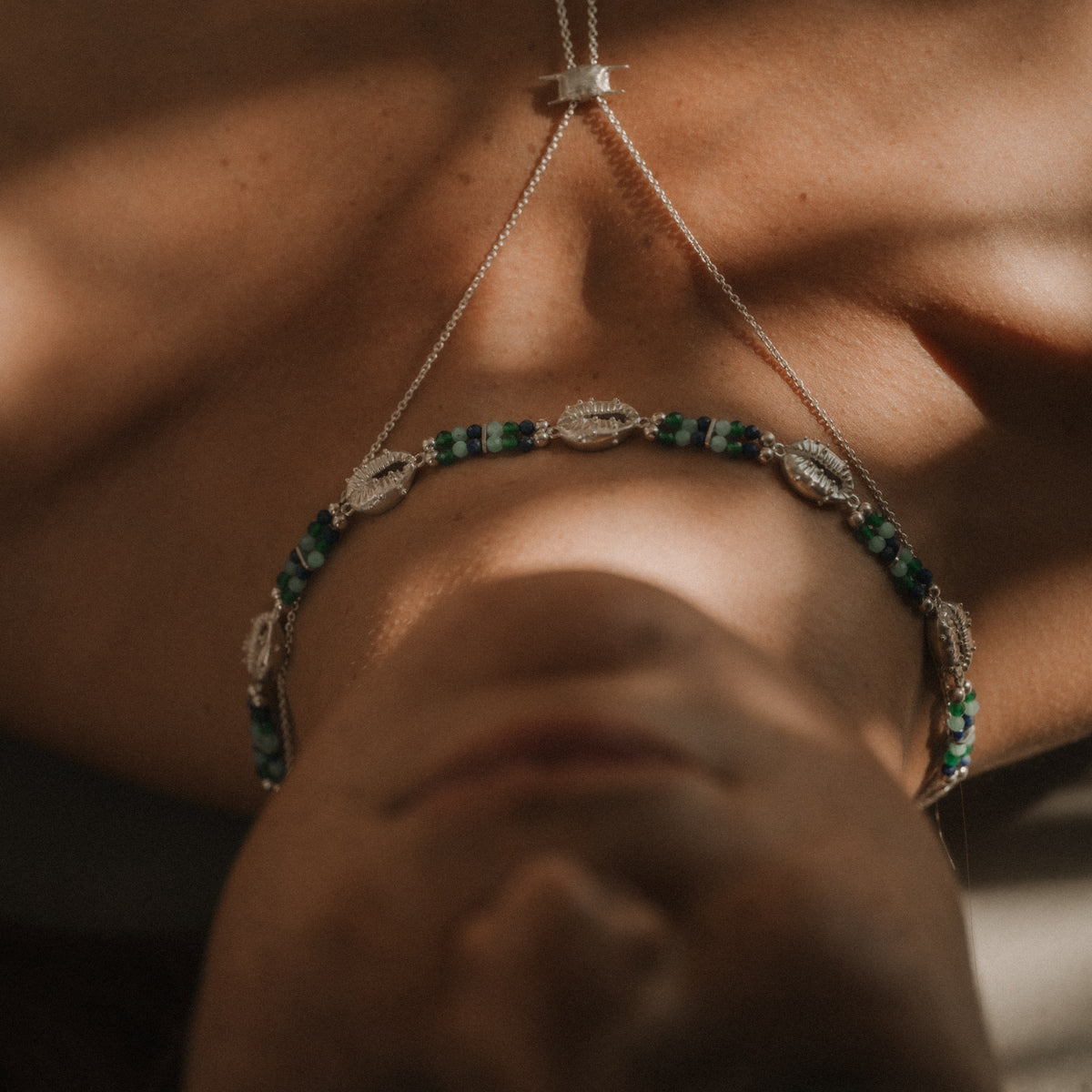 Aphrodite Ocean Choker Necklace Silver