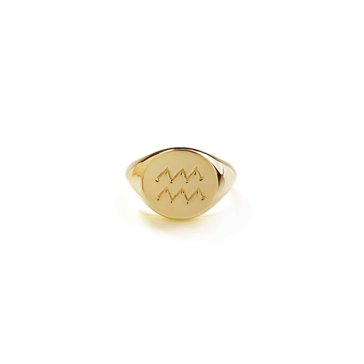 Zodiac Signet Ring Solid Gold