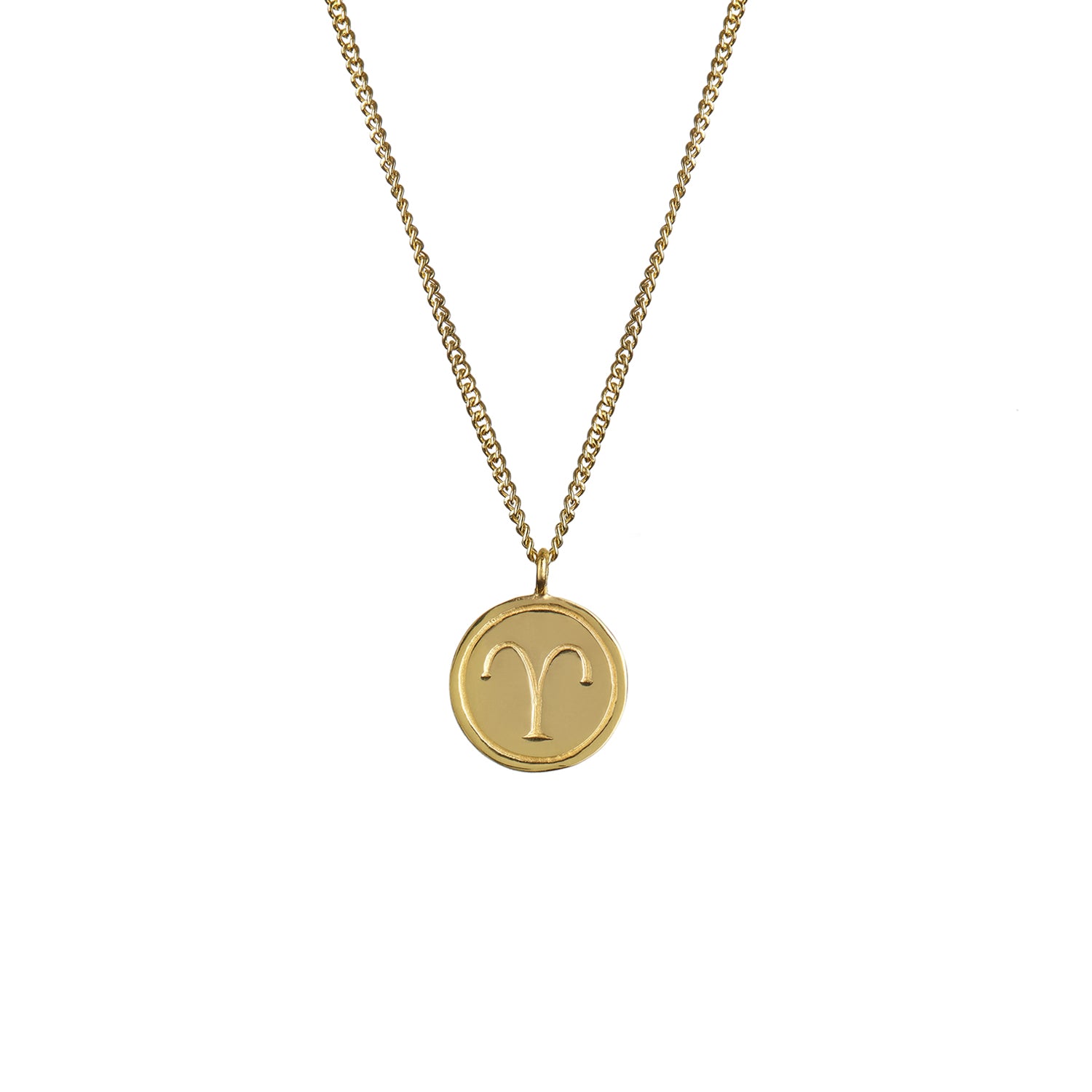 Zodiac Pendant Solid Gold