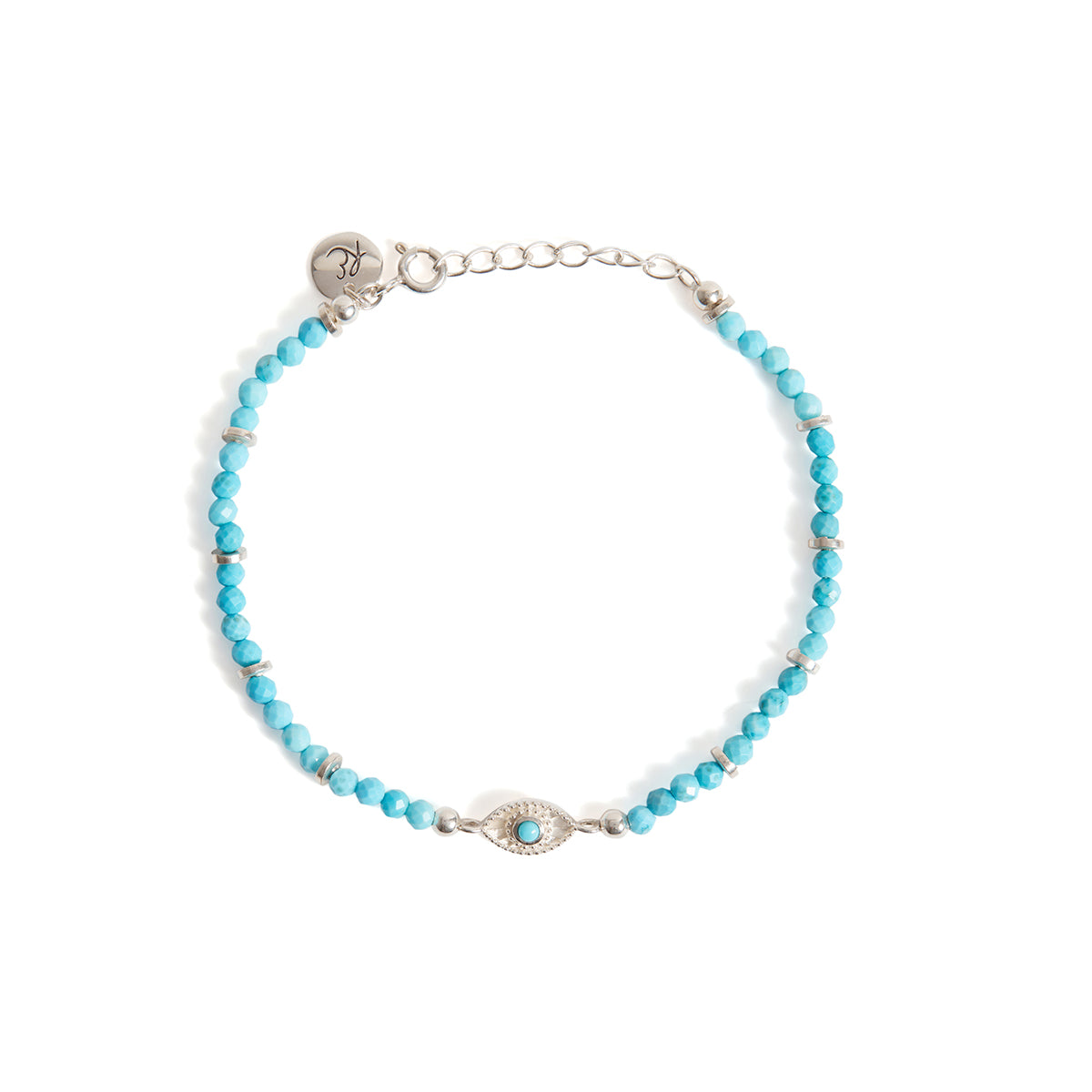 Rays of Light Bracelet Turquoise Silver