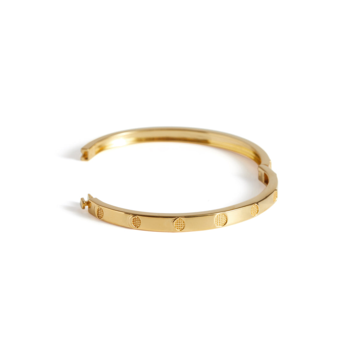 Moon Phases Bangle Solid Gold