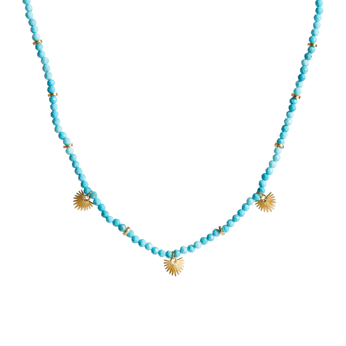 Ishtar Necklace Turquoise Gold