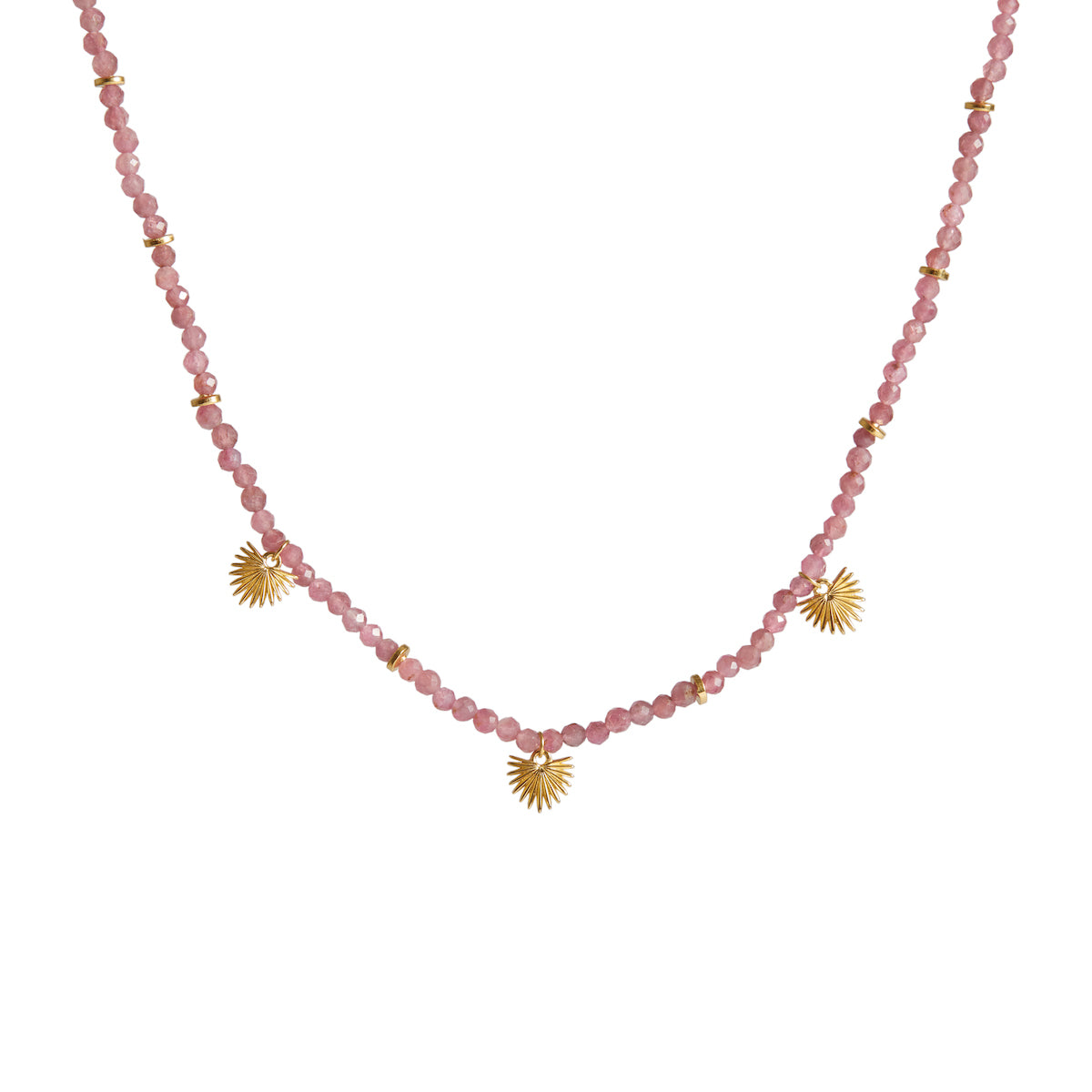 Ishtar Necklace Tourmaline Gold