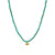 Rays of Light Necklace Green Onyx Gold